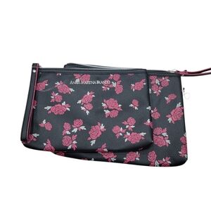 Anna Martina Franco Make up Bag Cosmetic Case Floral Pouches Travel Acce…